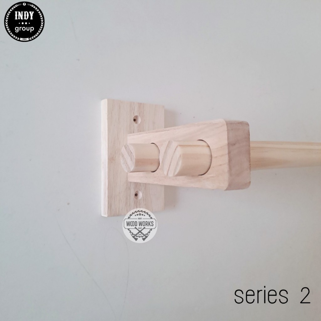 ขาม่าน Series 2 ขาราวม่าน 2 ชั้น ขารับราวม่าน 2 ชั้น แถมฟรี น็อต+พุก ยึดผนัง ไม่ต้องซื้อเพิ่ม