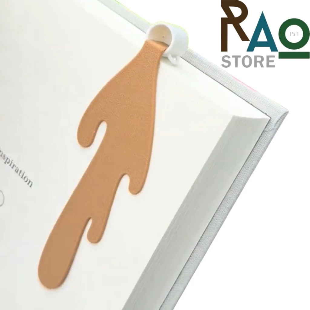RAO Store ที่คั่นหนังสือรูปแก้วกาแฟหก Spilled Coffee Bookmark ลายมินิมอล น่ารัก