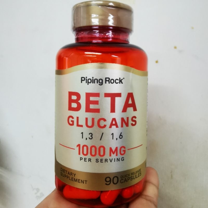 เบต้ากลูแคน​ 1000mg PipingRock​ Beta​ Glucans​ 1000mg Beta 1,3/1,6-D-Glucan​ 1000 mg per serving NOW Foods Beta Glucans