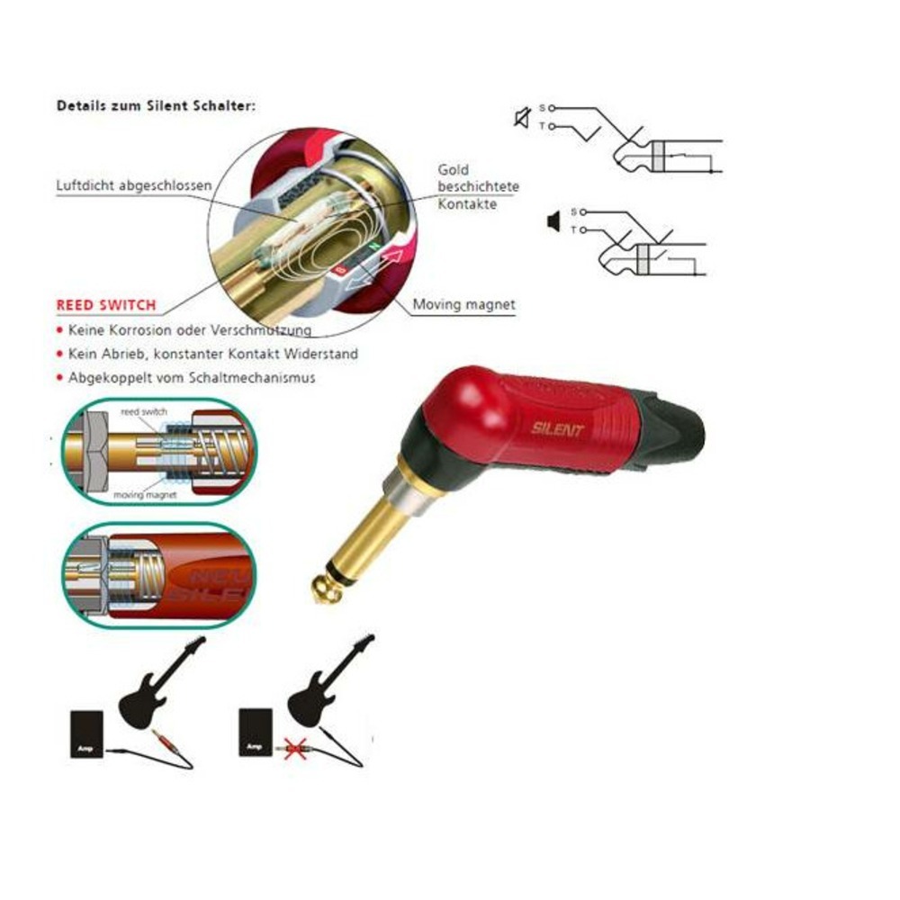 หัวแจ็คโมโน Neutrik นิวทริค NP2RX-AU-SILENT - รูปที่ 2