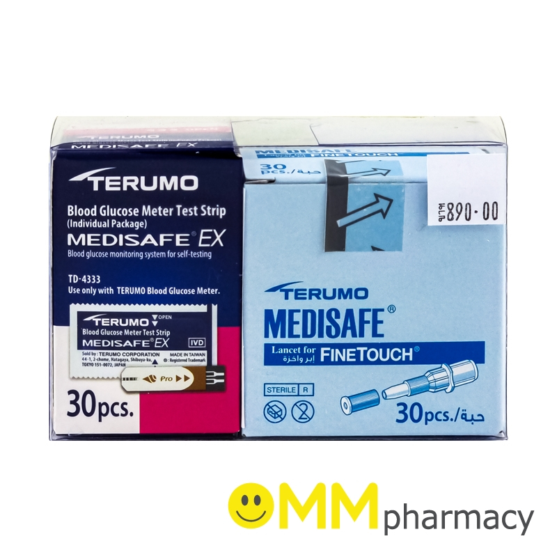 แผ่นตรวจน้ำตาล MEDISAFE EX+เข็ม