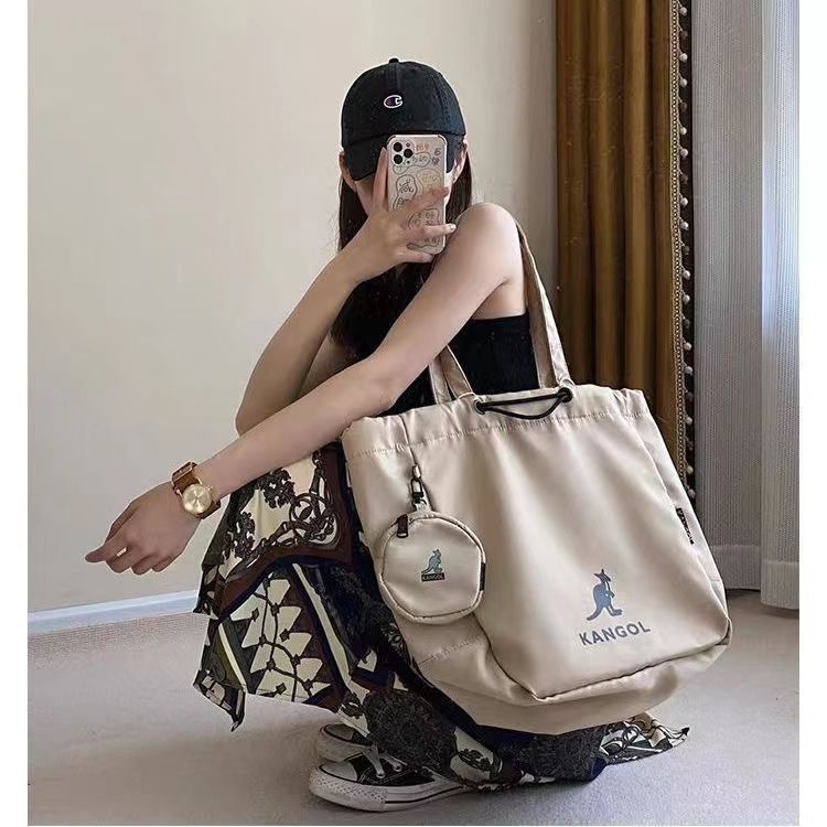 สวยตรงปก ใส่ของได้เยอะมาก กระเป๋าจิงโจ้ สวยคลาสสิค กระเป๋าผ้าไนล่อน กันน้ำ กระเป๋าเดินทาง