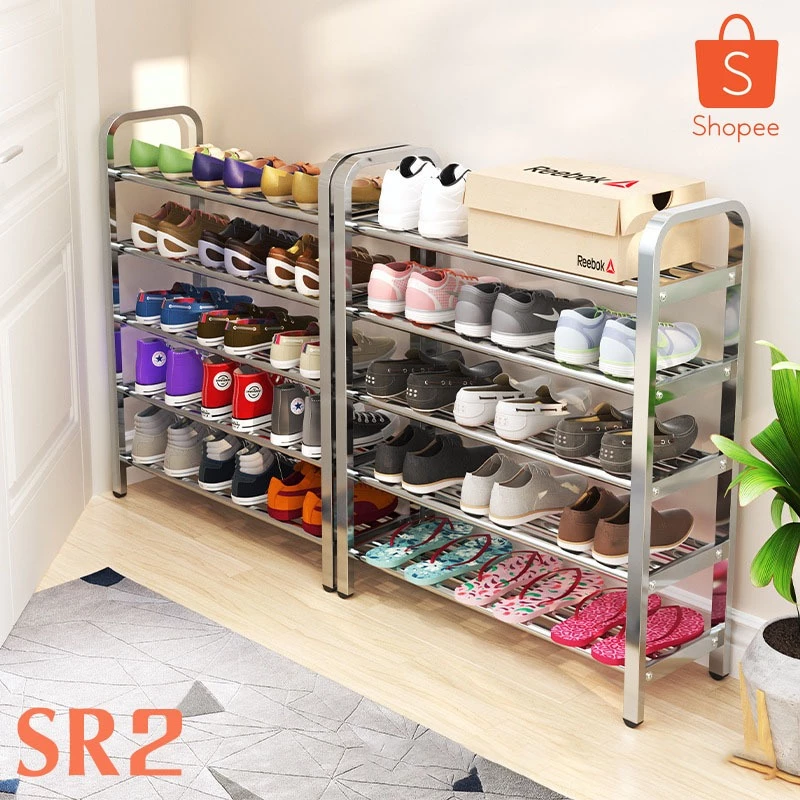 ชั้นวางรองเท้าสแตนเลส(พร้อมส่ง)ชั้นวางรองเท้าเลสแท้,แข็งแรง,ไม่โยกเยก,ไม่เป็นสนิม,มีขนาดแบบให้เลือก