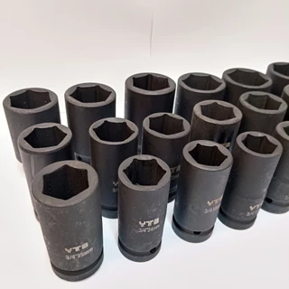 ลูกบล็อกยาว 3/4"(6หุน) บล็อกลม(IMPACT SOCKET)เบอร์ 17 19 21 22 23 24 26 27 28 29 30 32 .. มม.