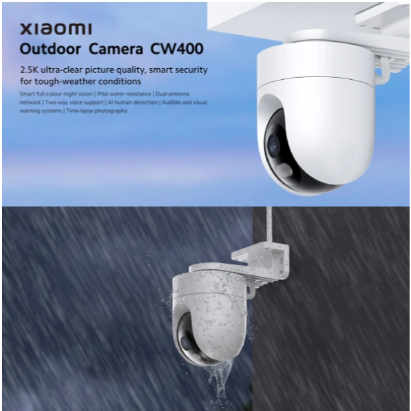 กล้องวงจรปิด Xiaomi Outdoor Camera CW400 White สินค้ารับประกันศูนย์ไทย 1ปี