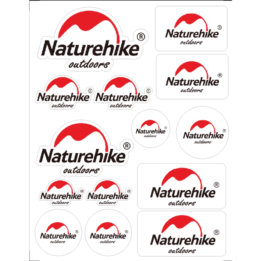 Naturehiket สติ๊กเกอร์ PVC แคมป์ปิ้ง ไดคัท Sticker Camping ขนาด 22cm x 28cm จำนวน 1 ชื้น