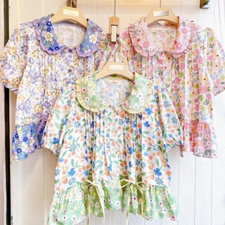 ป้าย Nidaa เสื้อผ้าคอตตอนปกบัว อก 40 นิ้ว