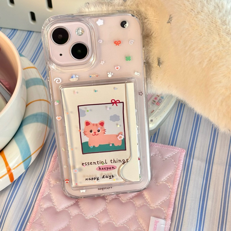 (พร้อมส่ง) เคสใส ใส่บัตรmini thing กันกระแทกระดับมาตรฐานได้