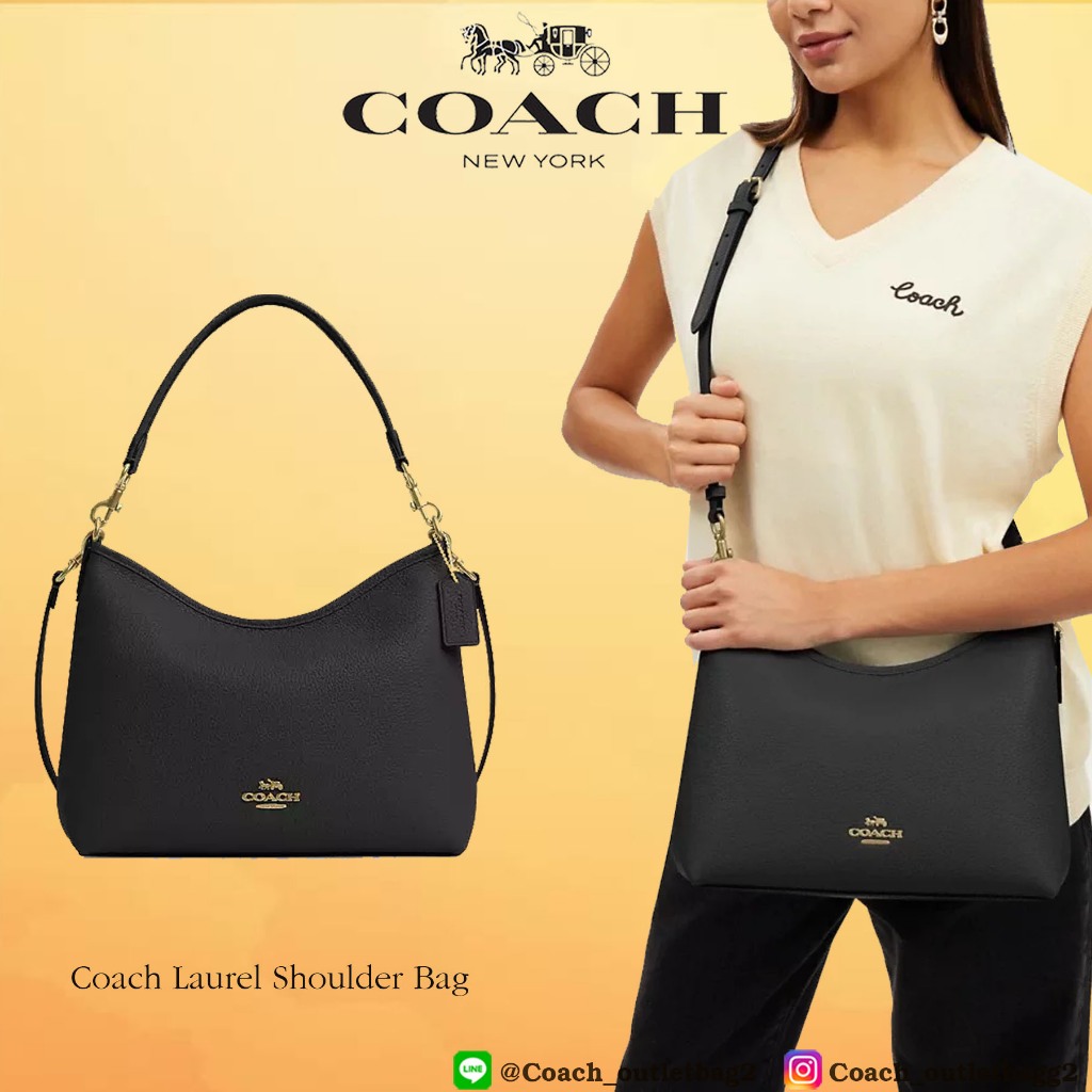 Coach Laurel Shoulder Bag Black CR148
