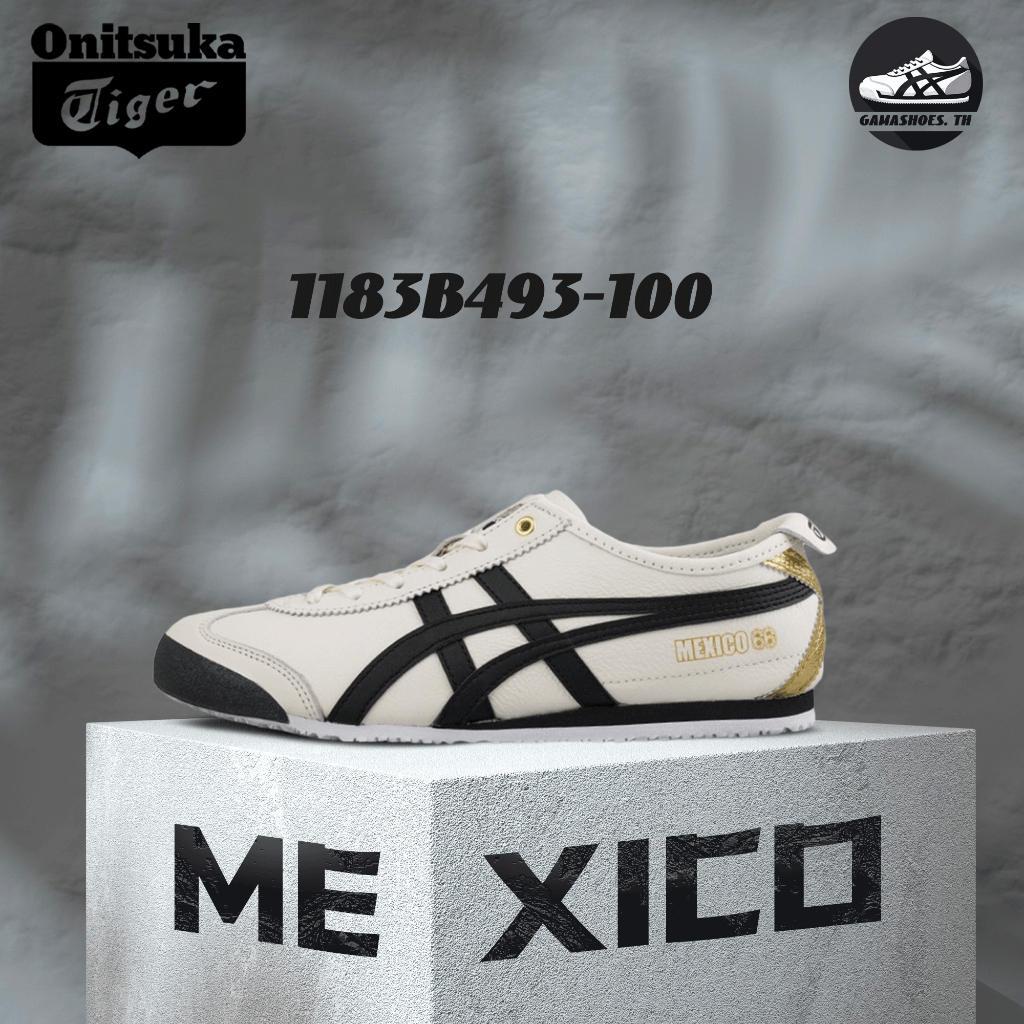 พร้อมส่ง !! Onitsuka Tiger MEXICO 66 1183B493-100 รองเท้าลําลอง ของแท้ 100%