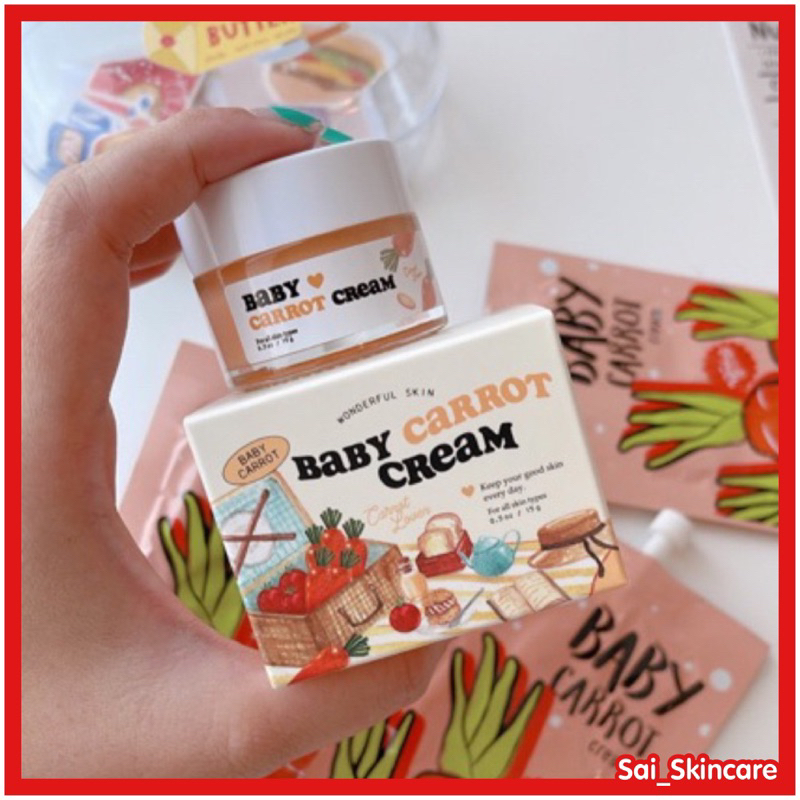 Baby Carrot เบบี้แครอท ลดสิว หน้าใส (ครีมบำรุง เช้า-เย็น) Exp.050525