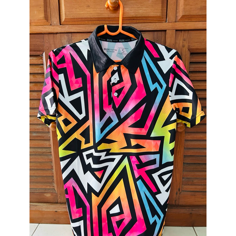 Run Together เสื้อวิ่งพิมพ์ลาย เสื้อโปโลพิมพ์ลาย  เสื้อกอล์ฟ Size S