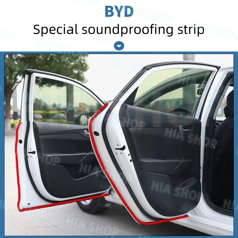 แถบป้องกันประตู แถบซีลยาง แถบกันเสียงสำหรับเสา B แถบสภาพอากาศ สำหรับ BYD Atto3 Atto4 Dolphin