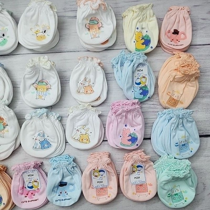 Little Home Baby,Baby hood ถุงมือเด็ก แรกเกิด/เด็กอ่อน คละลาย(ราคาต่อ1คู่)