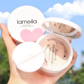 M438 Lameila แป้งฝุ่น ควบคุมความมัน ปกปิดรูขุมขน บางเบา กันน้ํา กันเหงื่อ ติดทนนาน