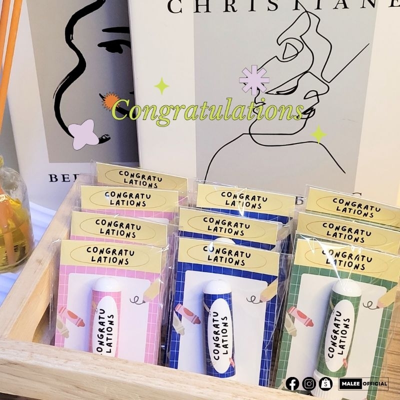 ขั้นต่ำ 5 ชิ้น (สินค้าพร้อมส่ง ) Giveaway congratulations school ของแจกน่ารักของแจก ปัจฉิม รับปริญญา ของชำร่วย