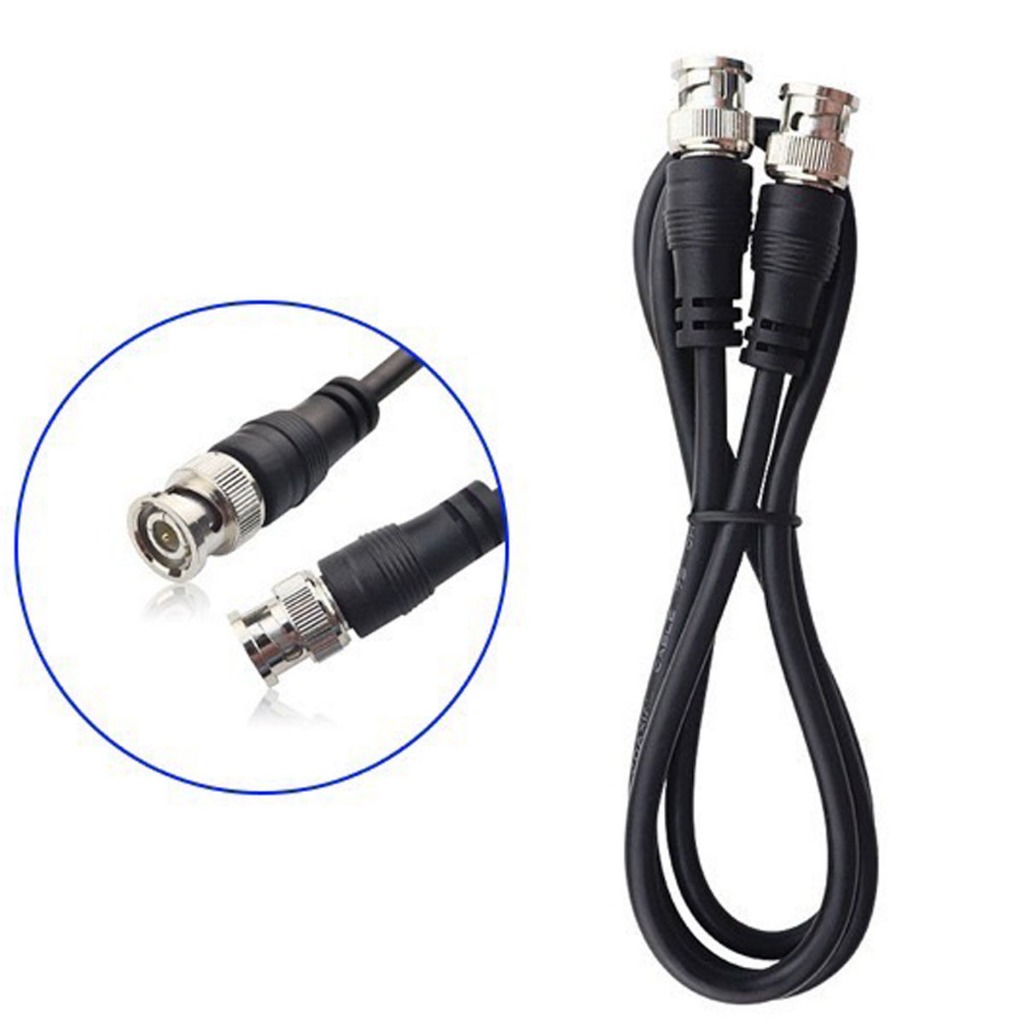 สายBNC สายยาว(50cm/1m/1.5m/2m) BNC Male To Male สายกล้องวงจรปิด / สาย rg59 Adapter Cable For CCTV Ca
