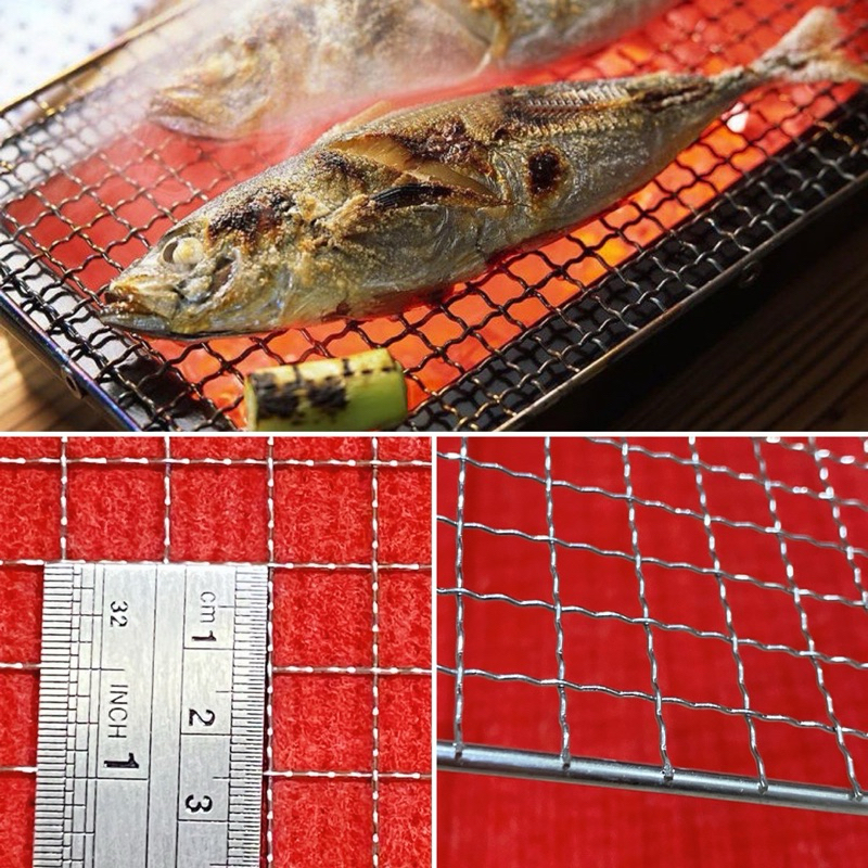 ตะแกรง สแตนเลส ตะแกรงปิ้งย่าง 50*38 cm ตะแกรงปิ้ง ข่าปิ้งปลา กรง ตาข่าย กันสัตว์ นก หนู รั้ว ท่อน้ำทิ้ง