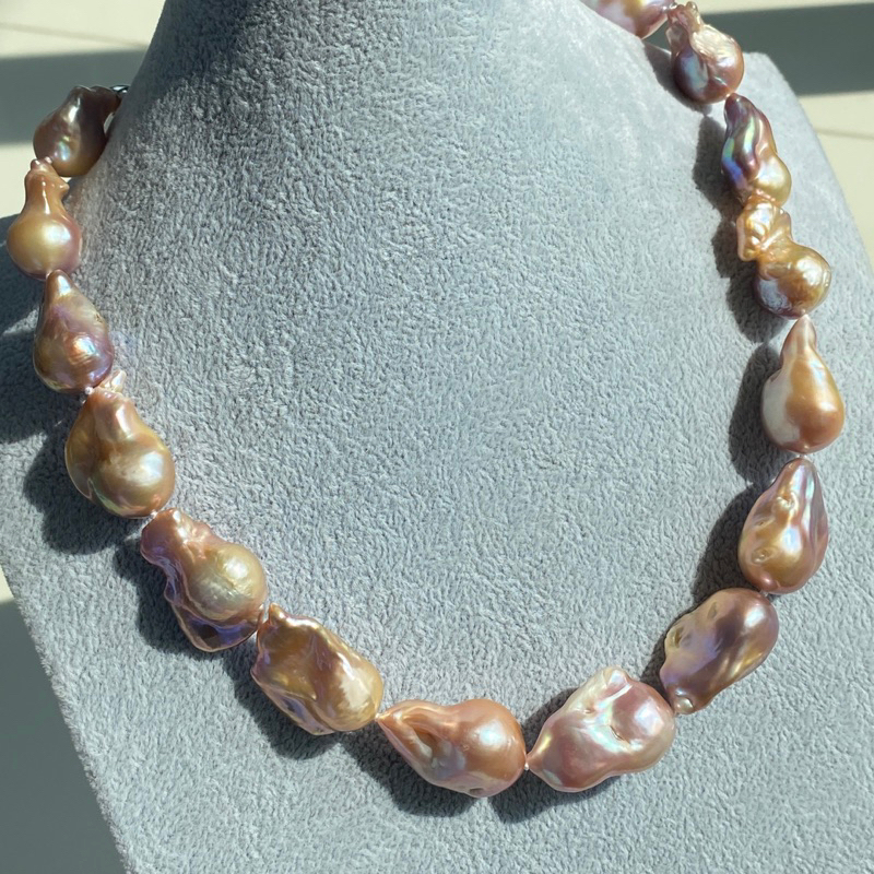 Krabi andaman pearl สร้อยคอไข่มุกบาร็อก