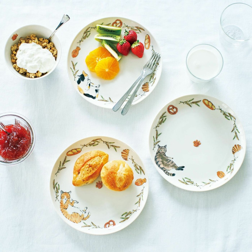 จาน Felissimo Nekobu Divided Plate