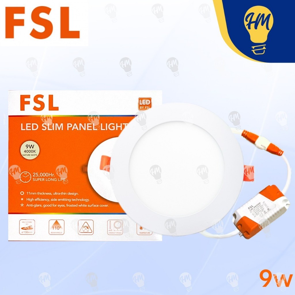 FSL ดาวน์ไลท์ LED 6W 9W 12W 18W แสงขาว แสงคูลไวท์ แสงวอร์ม Panel Light
