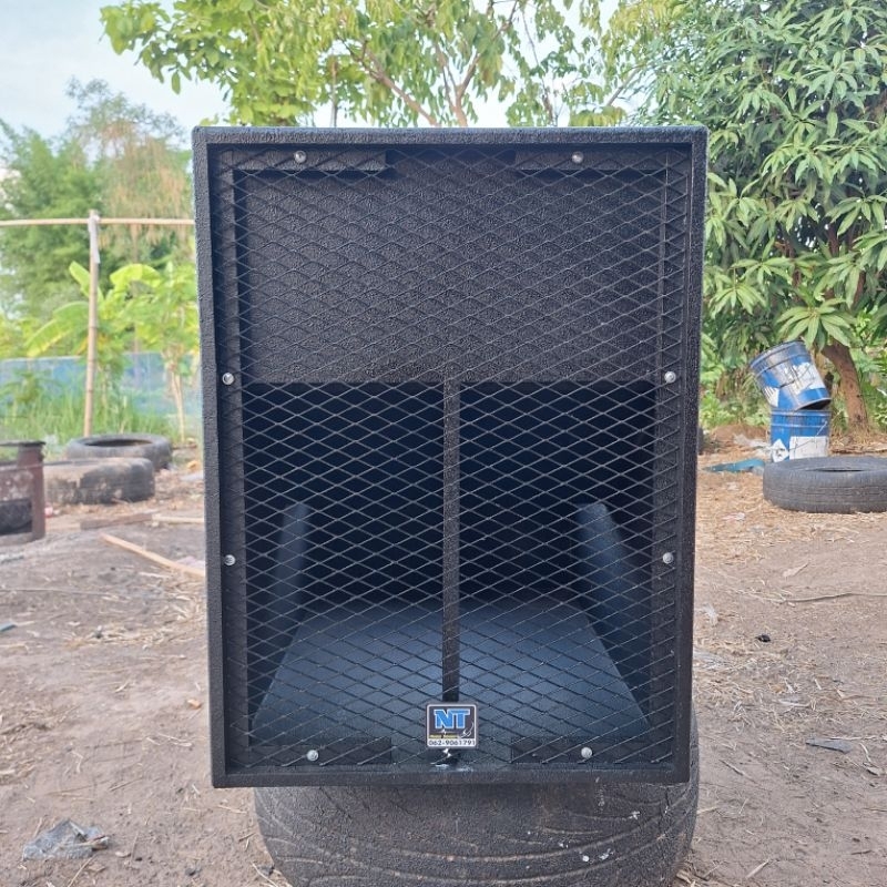 ตู้เทอร์โบ 15 นิ้วไม้อัดปาร์ติเกิ้ล ตู้เปล่า งานสีระเบิด น้ำเสียงแน่นนุ่ม ลอยไกล