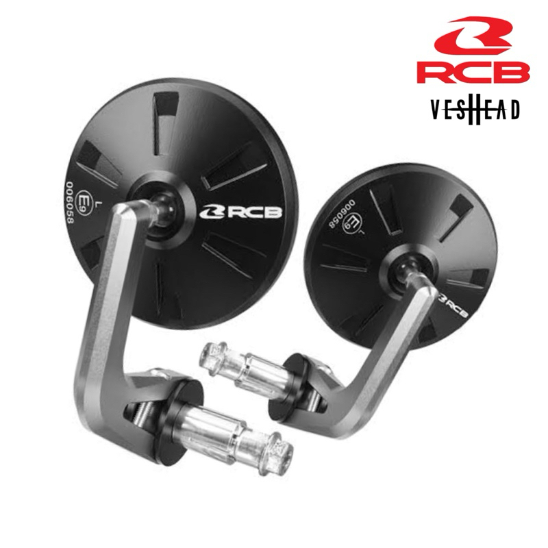 RCB กระจก ปลายแฮนด์ แท้ ใช้ได้กับ มอเตอร์ไซค์ ทุกรุ่น Racingboy