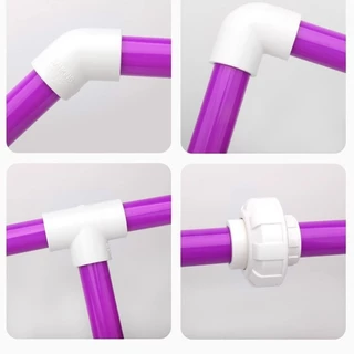 SANKING 20-50mm (100CM) UPVC ท่อม่วง ยาว1เมตร พีวีซี ท่อนอก งานคุณภาพสูงสำหรับตู้ปลาทะเล ทนทานต่อสารเคมี ทนต่อแรงดัน PVC