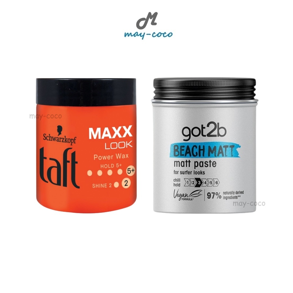 ถูก/แท้/มีไลฟ์ แว็กซ์จัดแต่งทรงผม Schwarzkopf Taft Maxx Look Power Wax Got2b Beach Matt แว็กซ์ เซ็ทผ