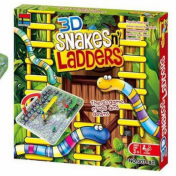 พร้อมส่ง​ ​เกมส์​กระดาน​ Snake Ladder 3D บันไดงูสามมิติ​ เกม​ของเล่น​เสริม​พัฒนาการ​เรียนรู้