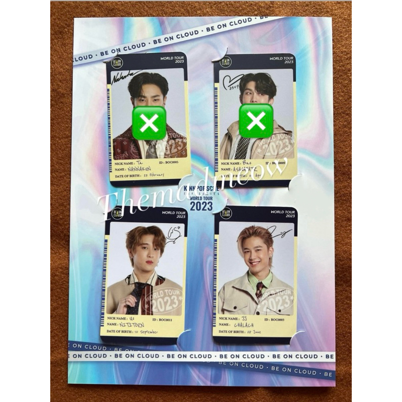 Photocard โฟโต้การ์ด คินน์พอร์ช Kinnporsche the series Beoncloud เหนือเมฆ