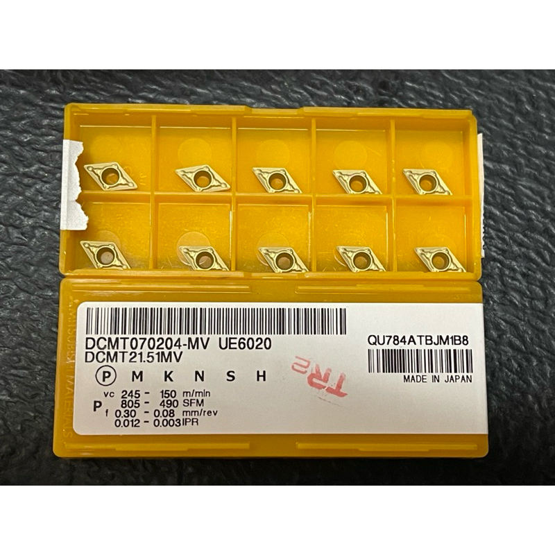 เม็ดมีด INSERTS DCMT070204-MV UE6020 แท้100% Misubishi