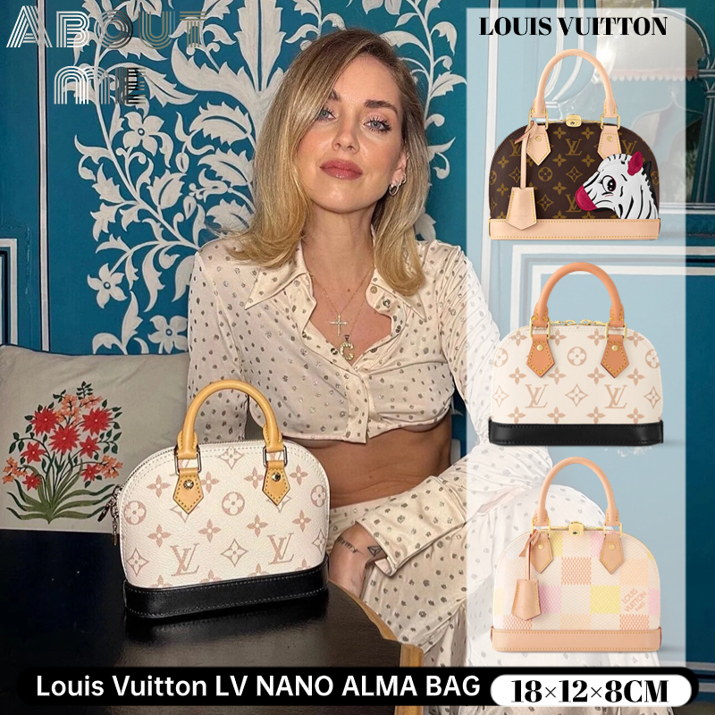 หลุยส์วิตตอง 🌸Louis Vuitton Nano Alma BAG 🌸 กระเป๋าถือทรงเปลือกหอยผู้หญิง รูปแบบใหม่🆕