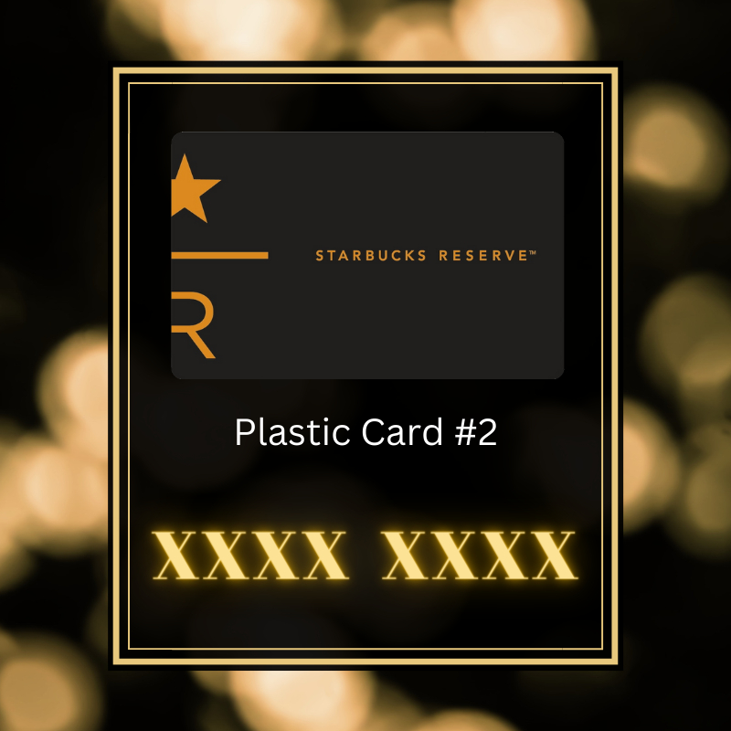 บัตร สตาร์บัคส์ พลาสติก Starbucks Card Reserve รุ่นที่ 1 ปี 2016 เลือกเลขได้ แถมซองใส่การ์ด ของแท้ 100%