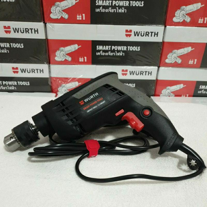 สว่านไฟฟ้า 2 ระบบ WURTH แบรนด์เยอรมัน  SMART POWER TOOLS IMPACT DRILL 13-SMART 610วัตต์