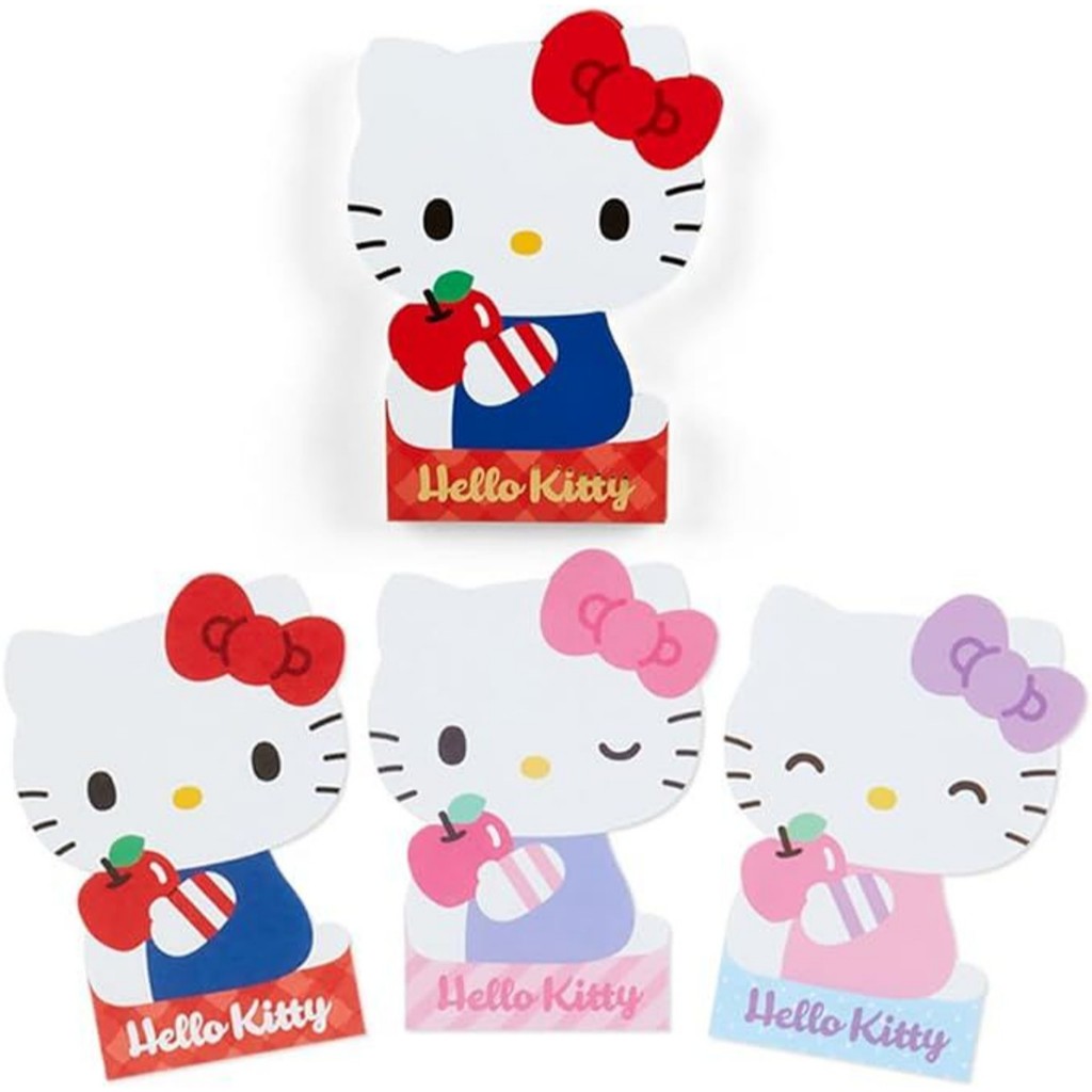 d cut memo kt Sanrio Character Shaped Memo HelloKitty Size is approx. 11.6 x 8.4 x 1cm สมุดโน๊ต