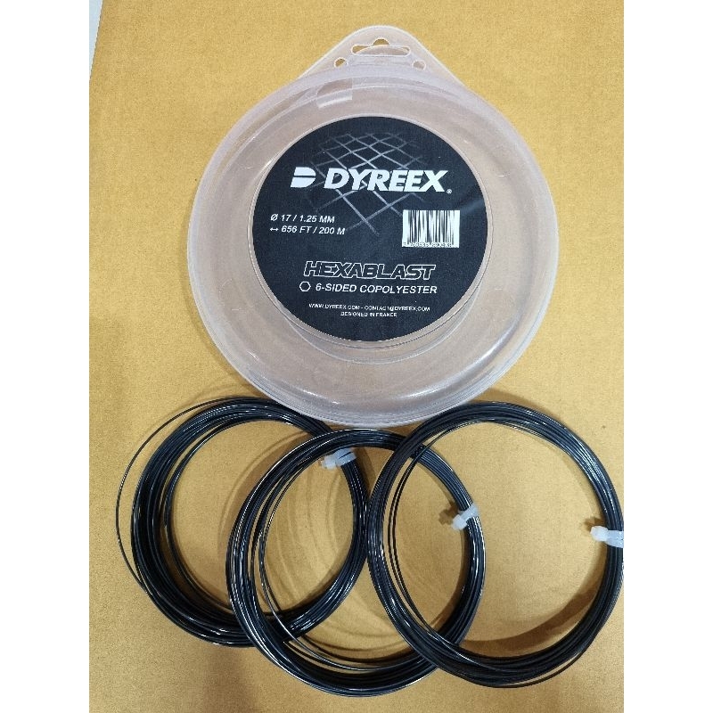 DYREEX :HEXABLAST เป็นเป็น 6เหลี่ยม (ตัดแบ่งขายจากม้วน)3 เส้น 1,000 บาท