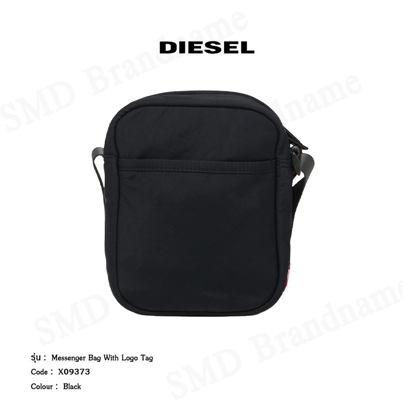 Diesel กระเป๋าสะพายข้าง รุ่น Messenger Bag With Logo Tag Code: X09373 T8013