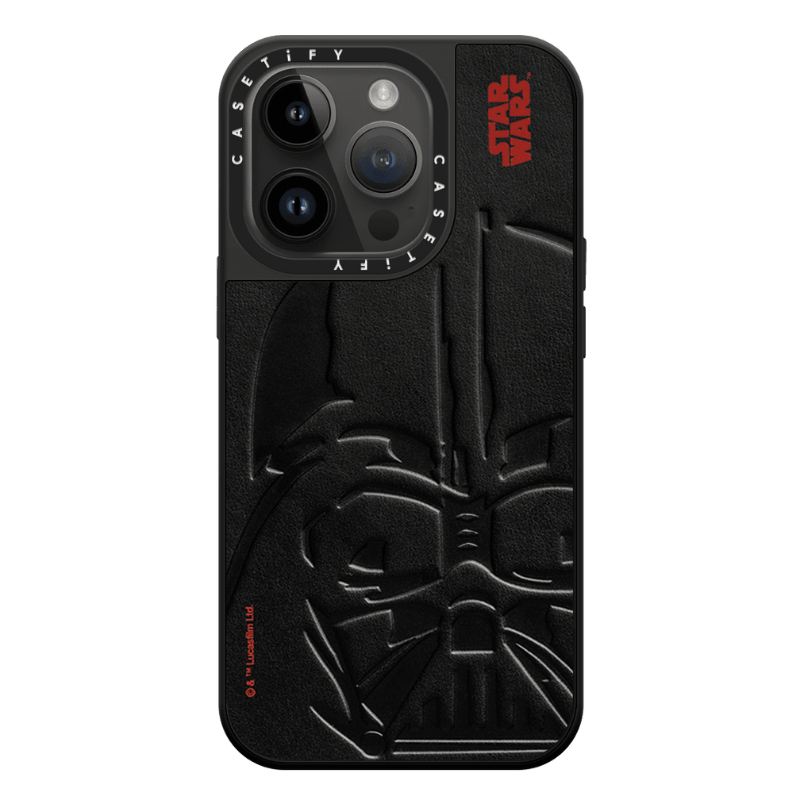 CASETiFY | STAR WARS™ Darth Vader™ Helmet Special Edition Leather Debossed Case