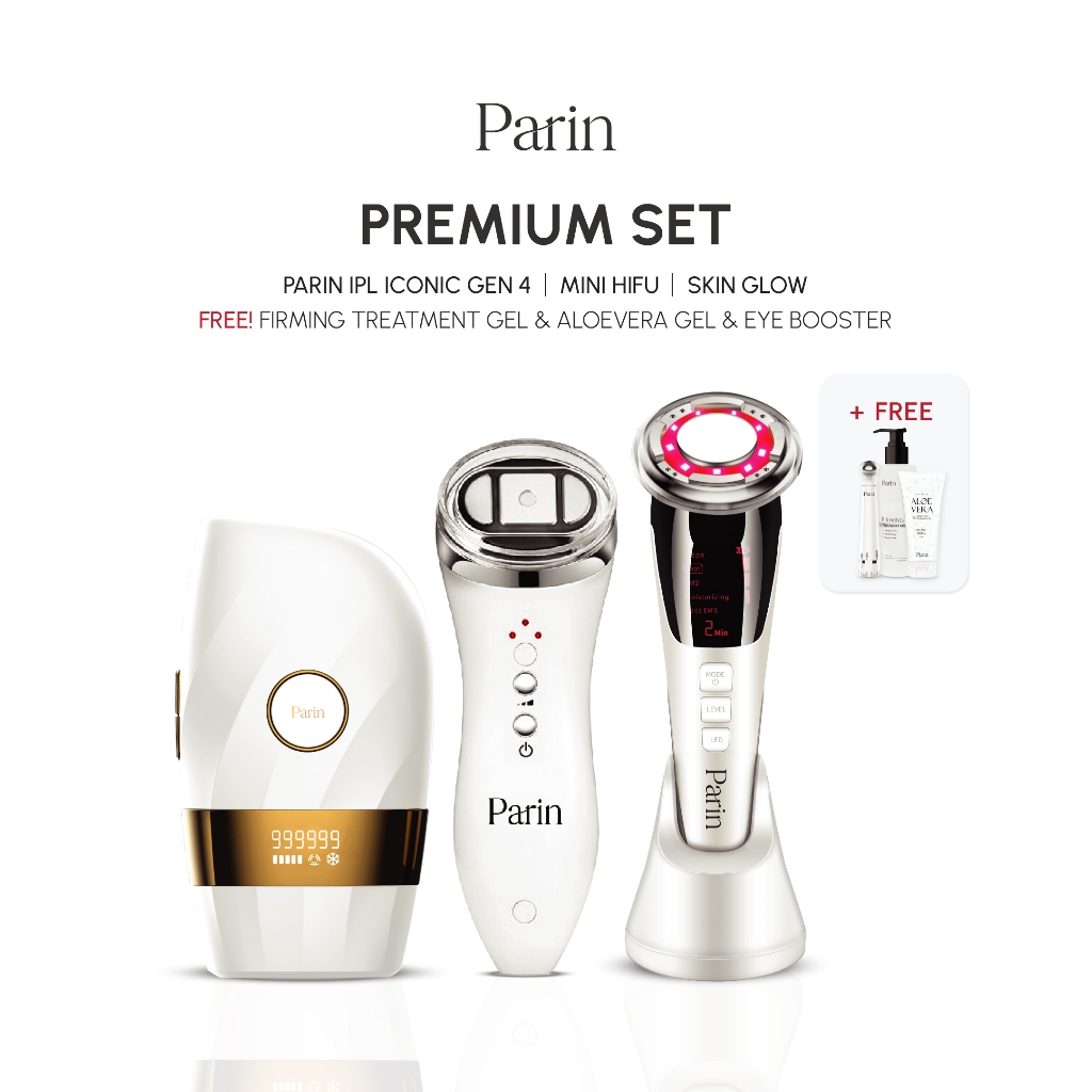 BIG SET #7 ผิวสวย หน้ากระชับ ปราศจากขน : ICONIC GEN 4 & SKIN GLOW & HIFU & EYE BOOSTER