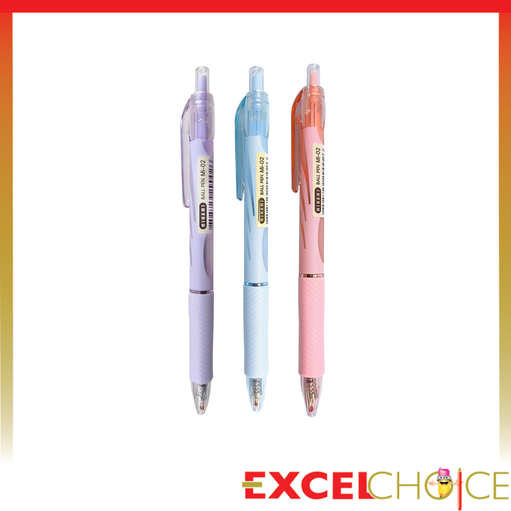 MINAMI (มินามิ) ปากกาลูกลื่น 0.5 mm. MI-02 สีหวาน *2ด้าม/แพ็ค*