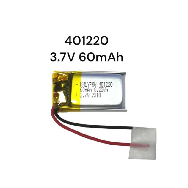 ฺBattery 60mAh 3.7V 401220 แบตเตอรี่ลิเธียมโพลิเมอร์ สำหรับอุปกรณ์ขนาดเล็ก