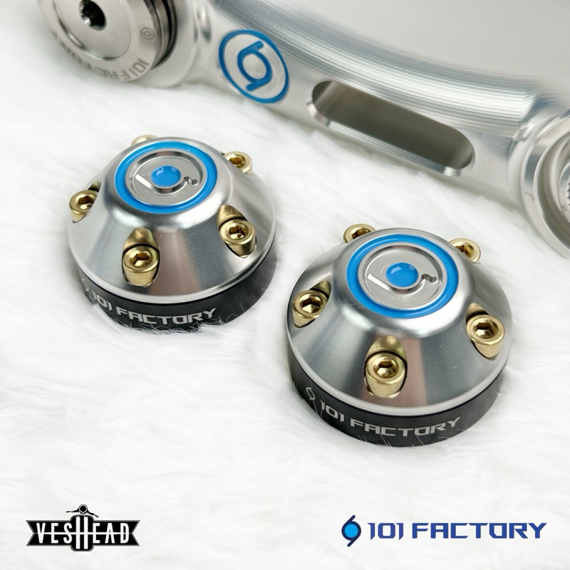 1O1 Factory 🇹🇼 ดุม อาร์มหน้า สำหรับ อาร์ม Stage6 SR6/T & อาร์ม 101 factory Vespa นิว เวสป้า ตุ้ม cnc 101Factory