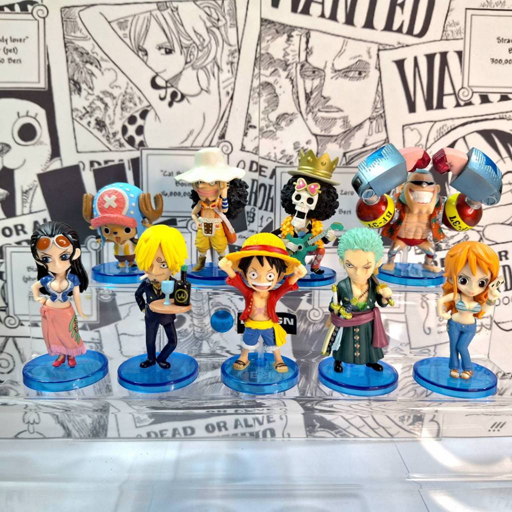 [lot JP] Wcf Straw Hat Pirates New World one piece กลุ่มหมวกฟาง โลกใหม่ set9ตัว ไม่มีกล่อง