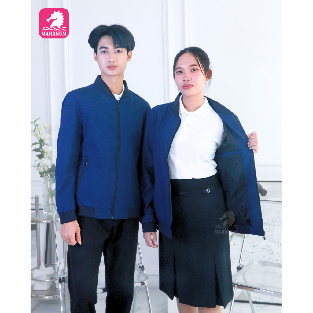 เสื้อแจ็คเก็ต(ซิปMน้ำเงิน) (ตัวเปล่า) ผ้านุ่มใส่สบาย *ยี่ห้อและหัวซิปจะคละๆกันไปไม่สามารถกำหนดได้*