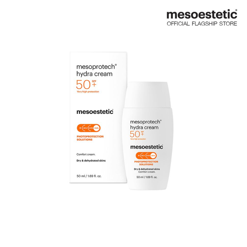 mesoprotech hydra cream SPF50+ กันแดดเนื้อครีม เกลี่ยง่าย บางเบา สำหรับผิวแห้ง ผิวขาดน้ำ