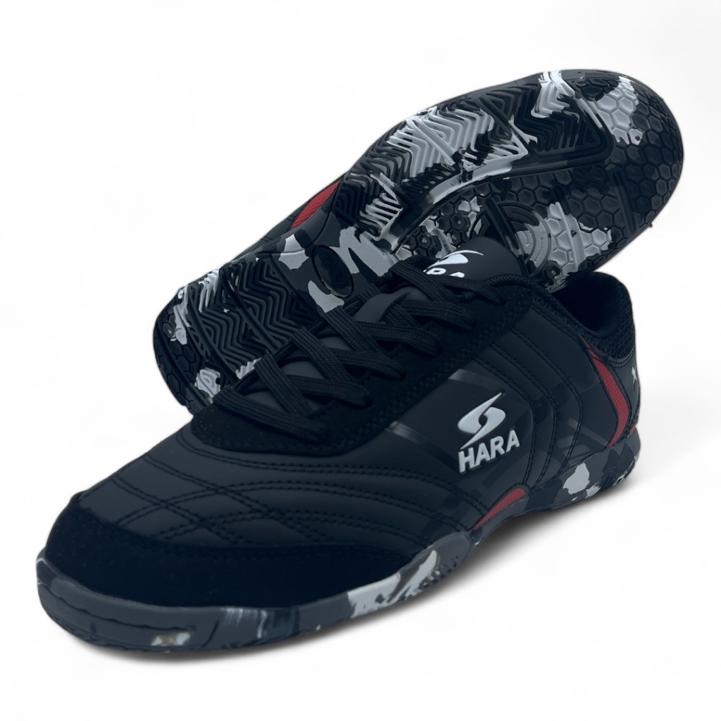 HARA Sports รองเท้าฟุตซอล รุ่น Futsal-X รองเท้าฟุตซอล สีดำ FS28