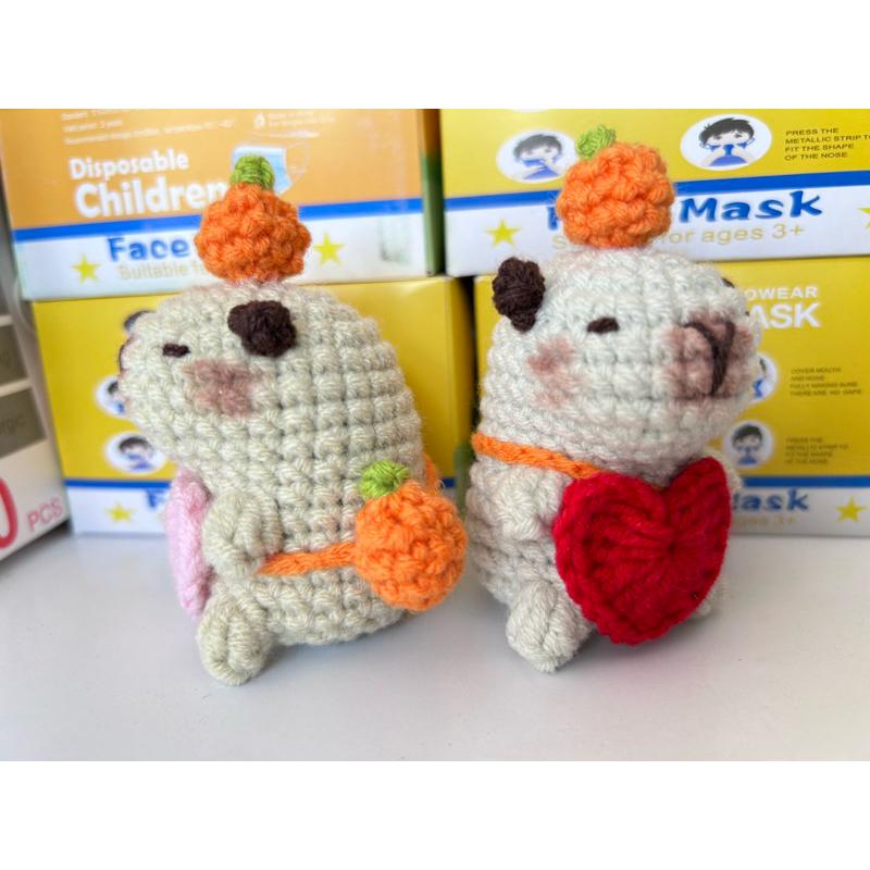 คาบิบาร่า พวงกุญแจไหมพรม✨ - รูปที่ 5