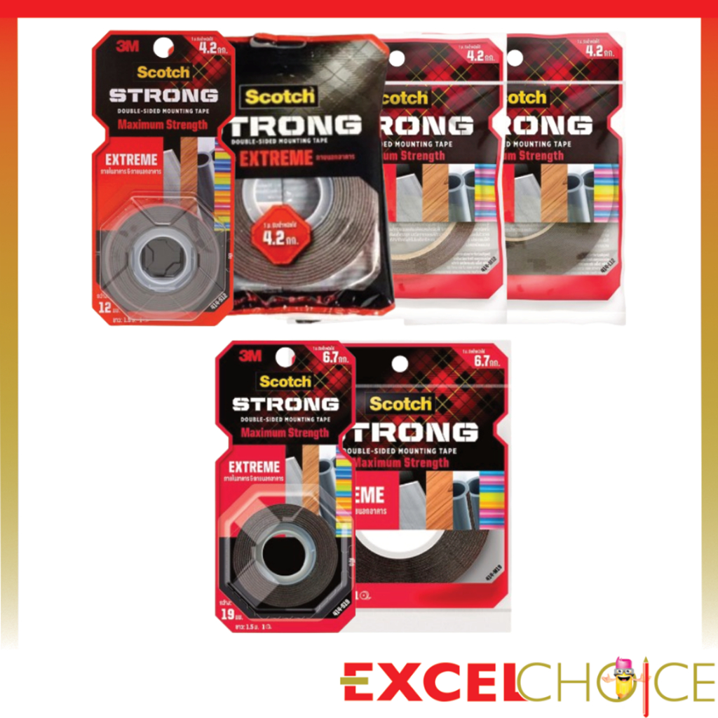 [ซื้อสินค้า3Mครบ250บ. แถมเทป408หรือ4010] สก๊อตช์ เทปแรงยึดติดสูง CAT 414 Extreme Scotch 3M