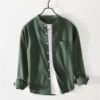 เสื้อเชิ้ตคอจีน/แขนยาว  Oxford Collection - เสื้อเชิ้ตผู้ชาย…